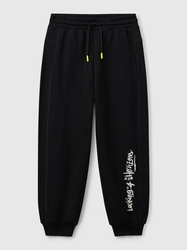 Sweatpants with graffiti print Junior Boy