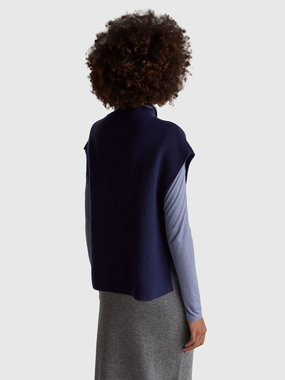 SLEEVELESS SWEATER Women image number null