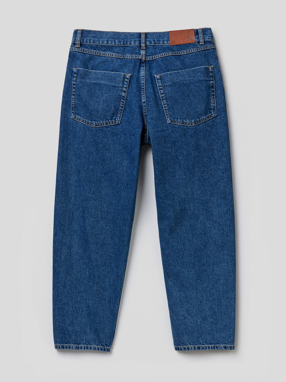 Cropped 100% cotton jeans image number 2