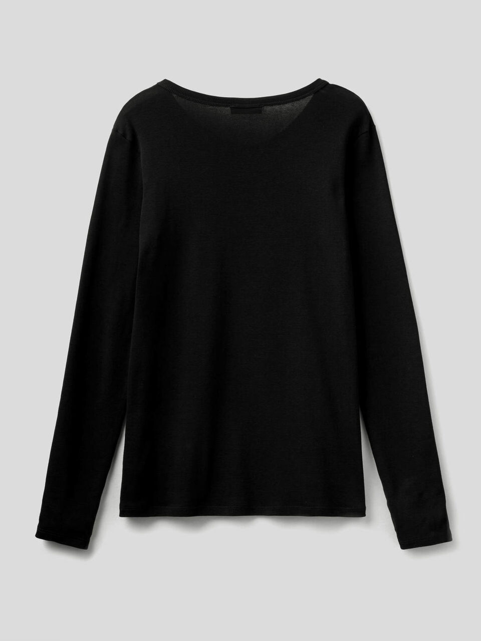 Long sleeve pure cotton t-shirt image number 2