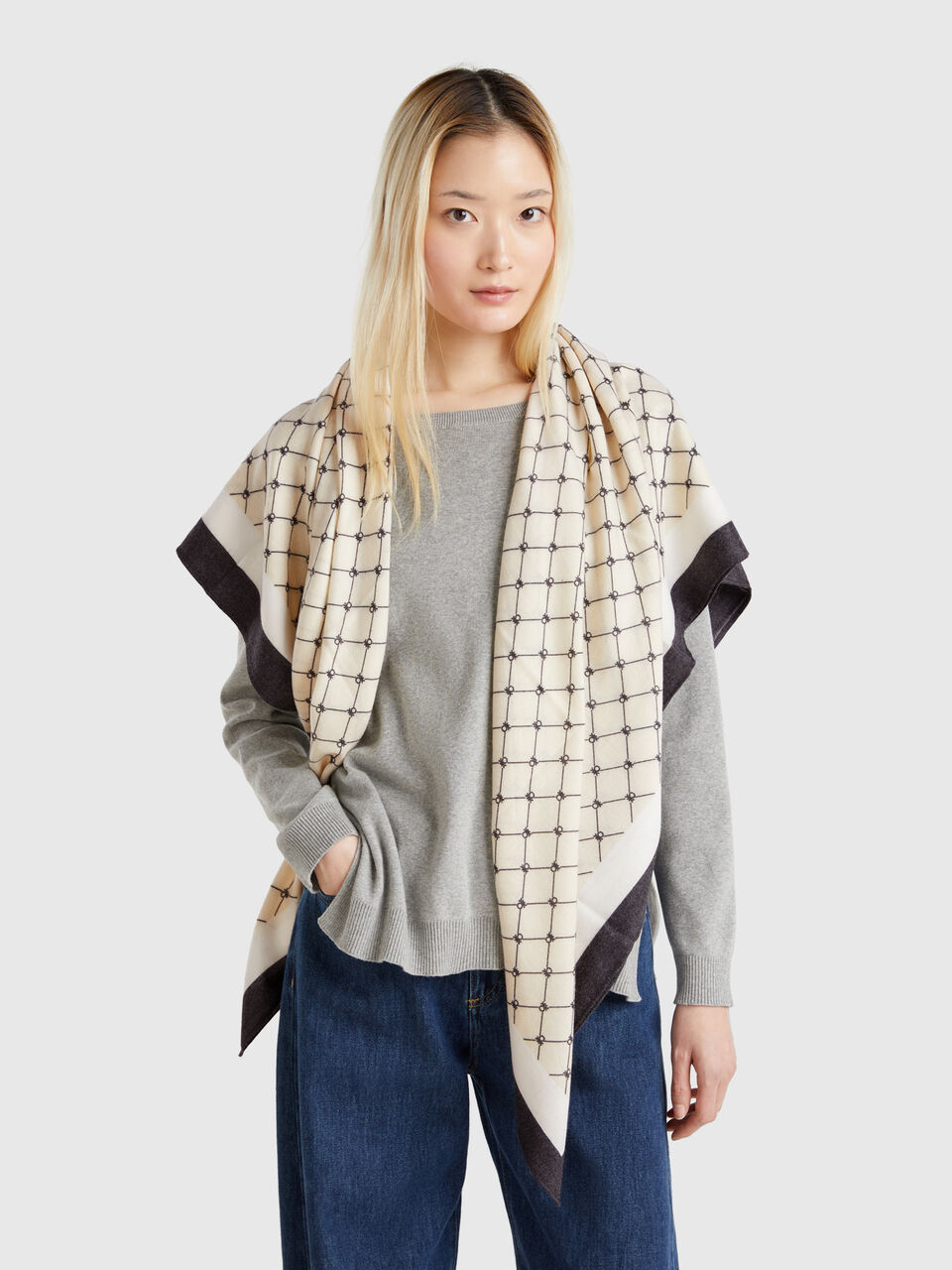 SQUARE SCARF Women image number null