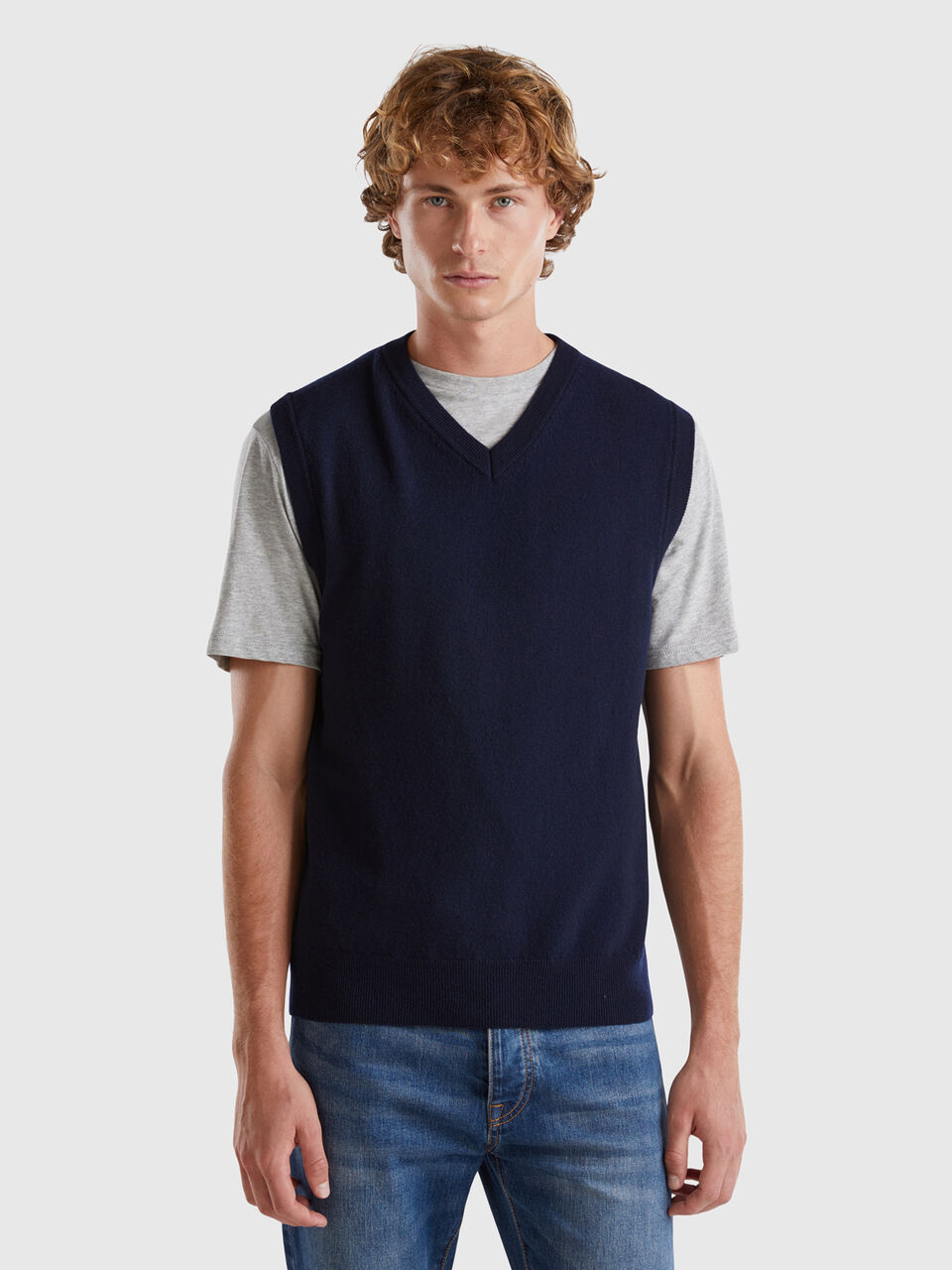 S/L V NECK SWEATER Men image number null