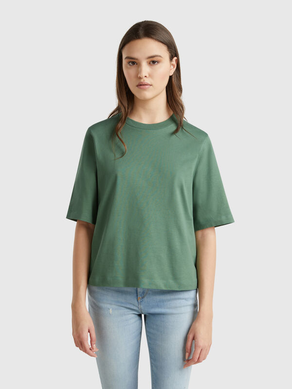 100% cotton boxy fit t-shirt Women