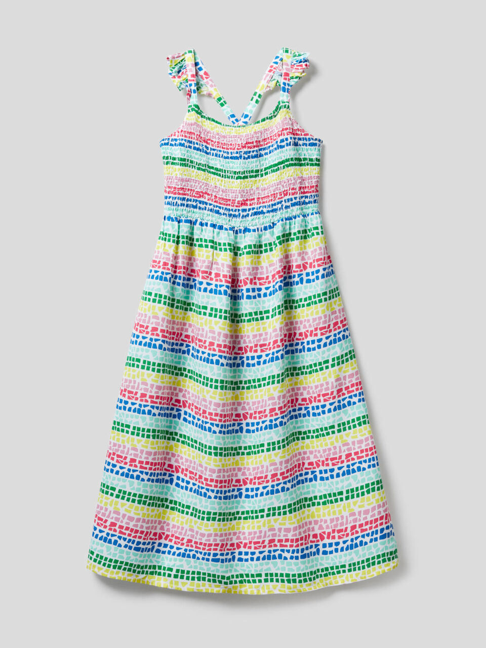 Flowy dress with floral print image number 1