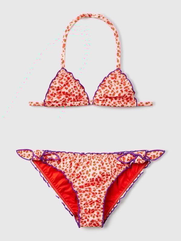 Bikini with animal print Junior Girl