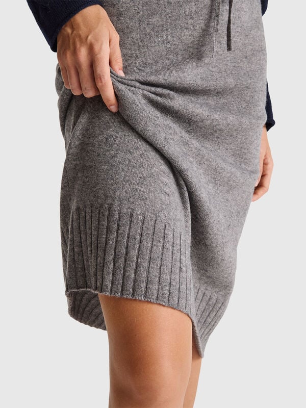 Cashmere blend midi skirt Women