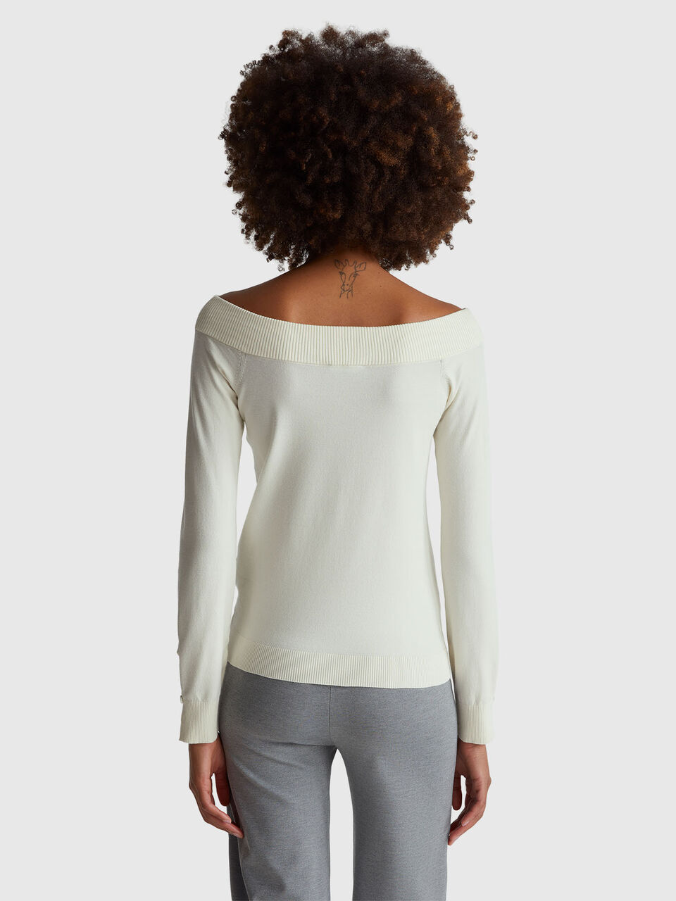 BOAT-NECK SWEAT.L/S Women image number null