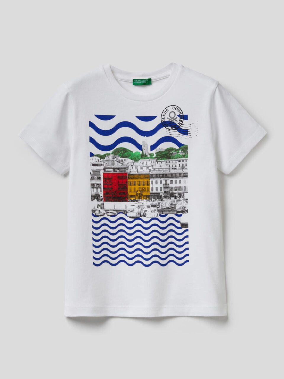 T-shirt with landscape print image number 1