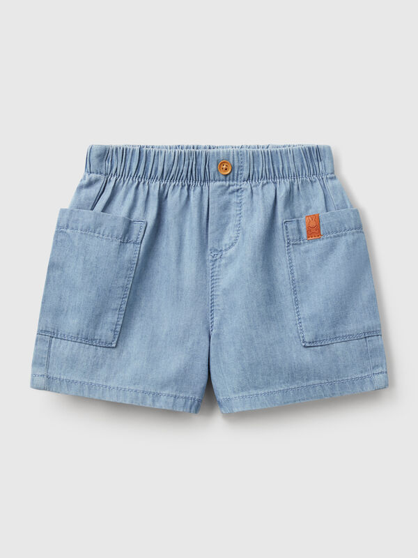 Light denim shorts New Born (0-18 months)