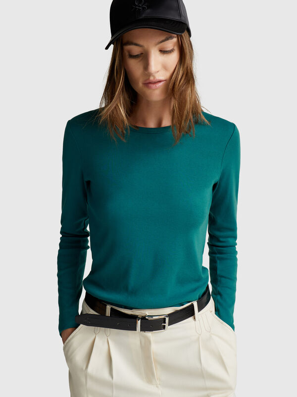 Long sleeve 100% cotton t-shirt Long sleeve 100% cotton t-shirt Women