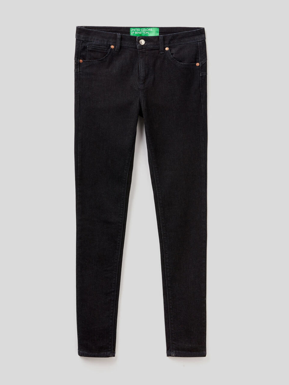 Skinny fit push up jeans image number 1