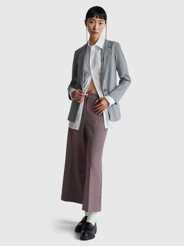 Wide leg houndstooth trousers Wide leg houndstooth trousers Women