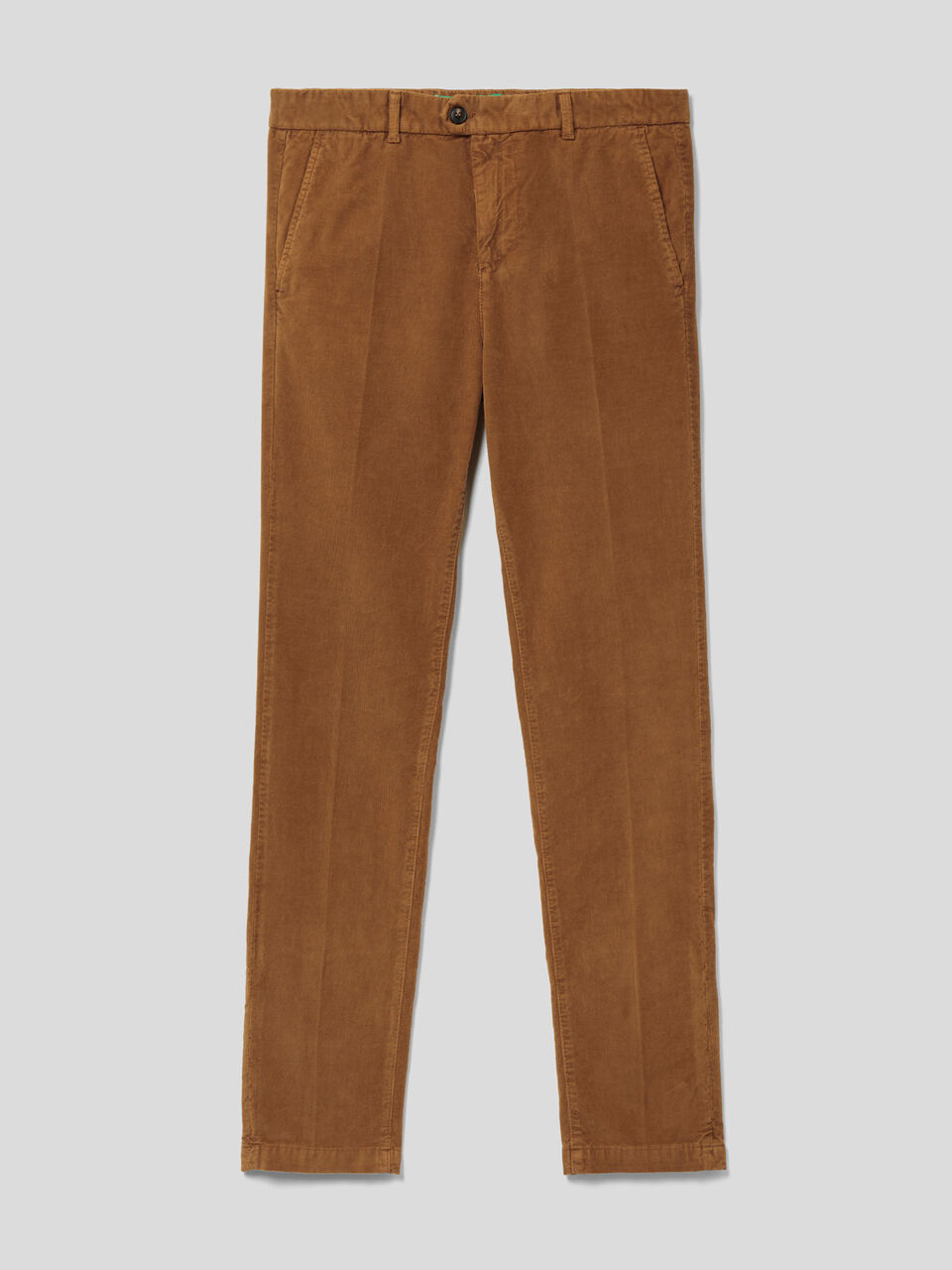 Slim fit ribbed velvet chinos image number 1