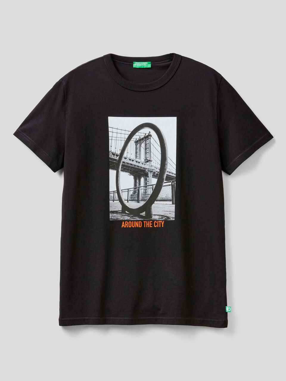 Organic cotton t-shirt with print image number 1