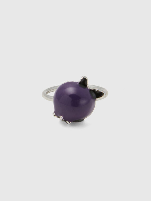 Ring with purple berry Women