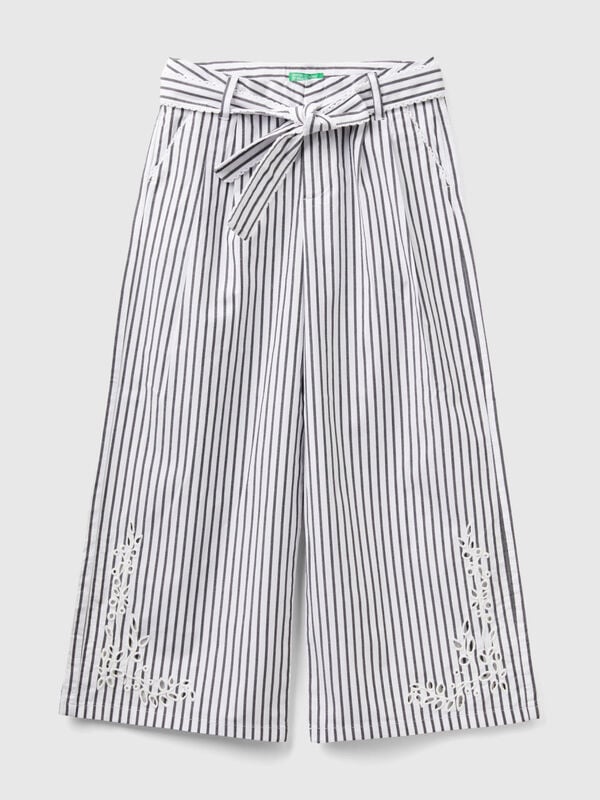 Striped palazzo trousers Junior Girl