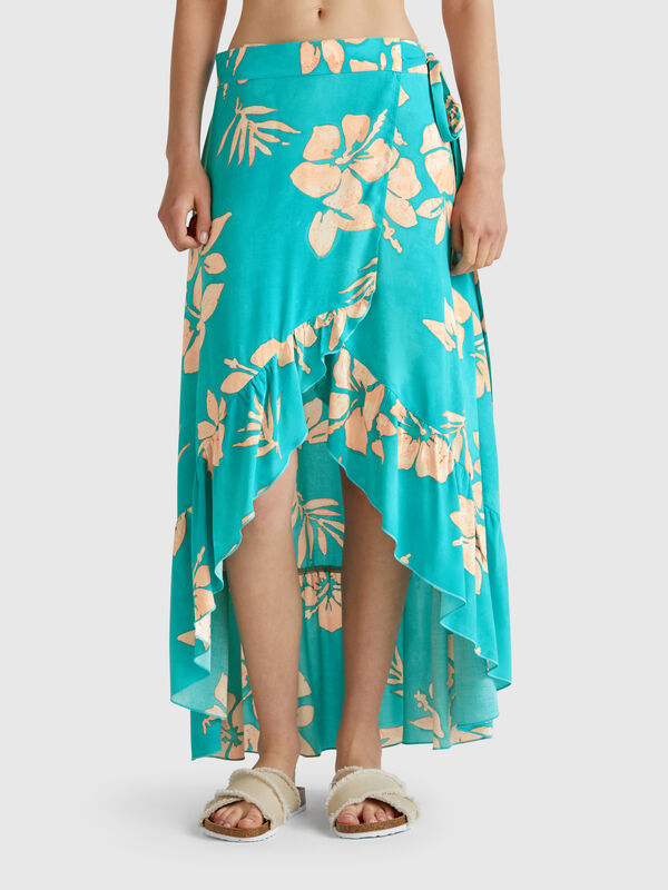 Floral print sarong Women