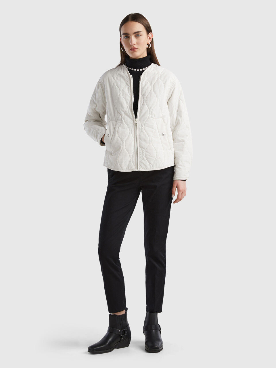 Giubbotti donna benetton sales