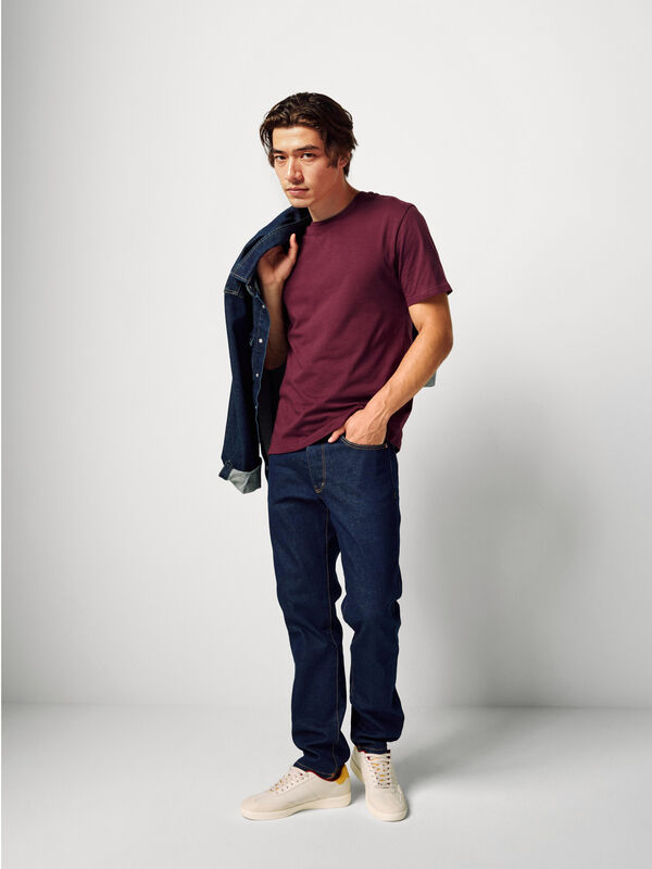 Long fiber cotton t-shirt Men