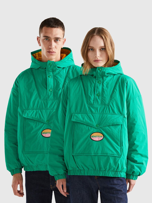 Green jacket with pocket