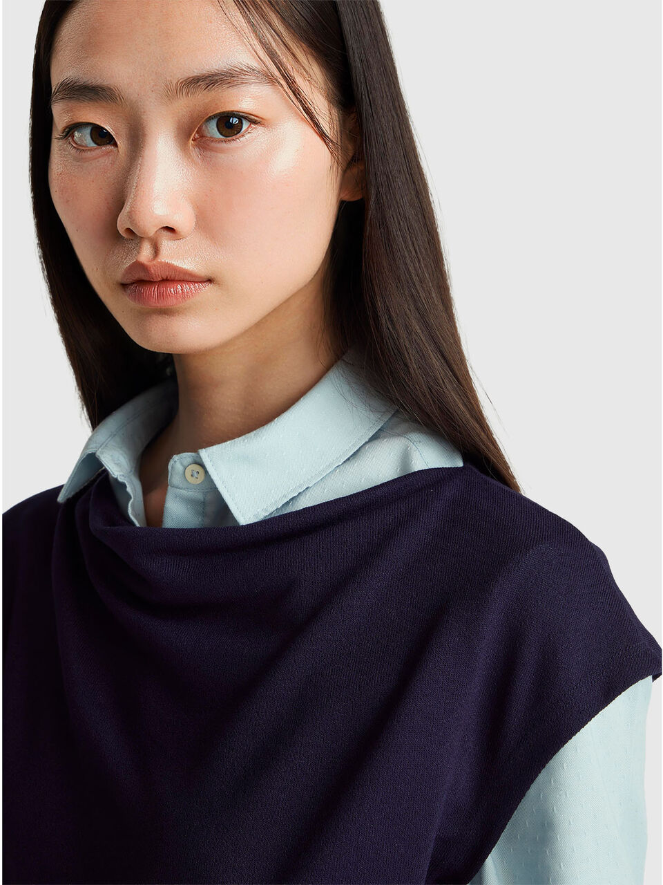 SLEEVELESS SWEATER Women image number null