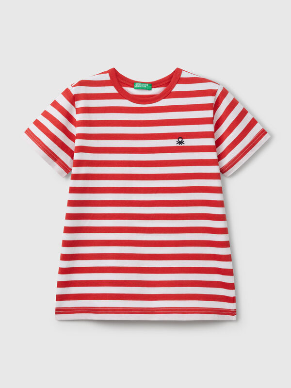 100% cotton striped t-shirt Junior Boy
