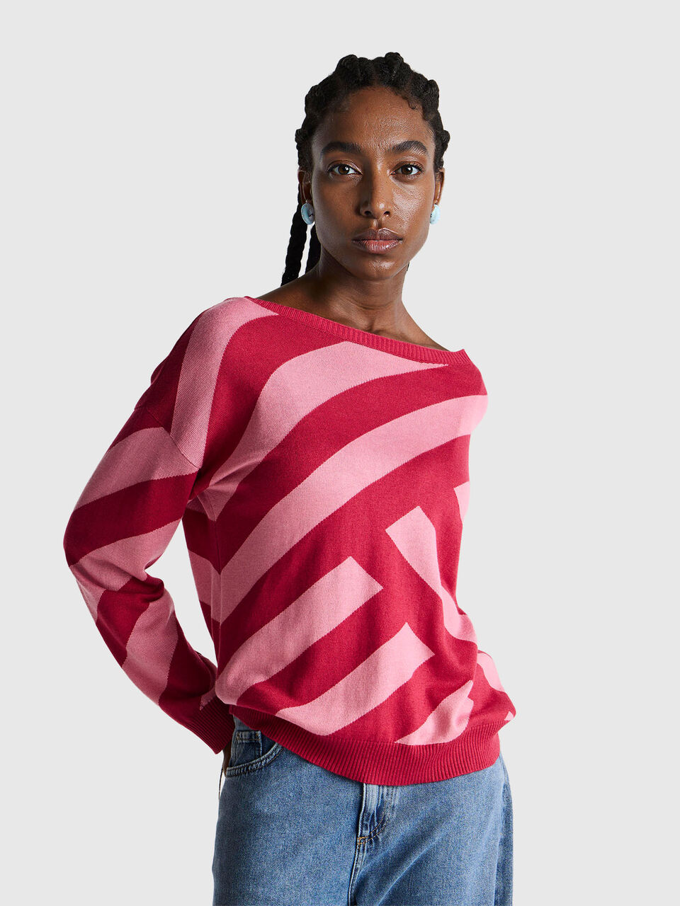 BOAT-NECK SWEAT.L/S Women image number null