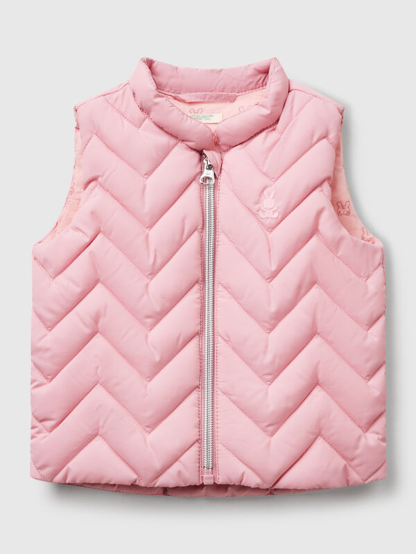 Padded vest in technical fabric New Born (0-18 months)
