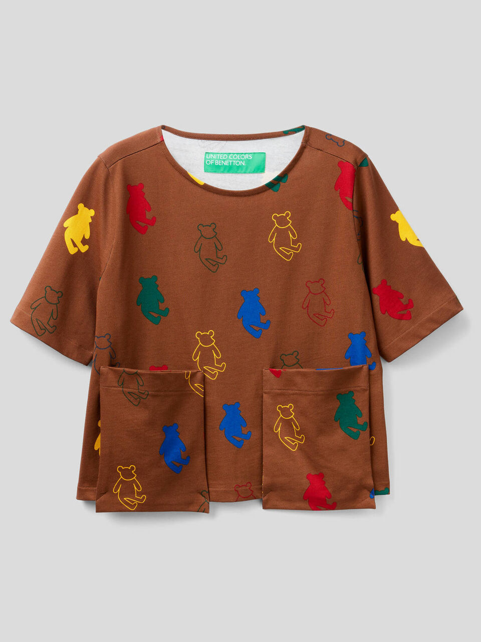 Patterned t-shirt with maxi pockets image number 1