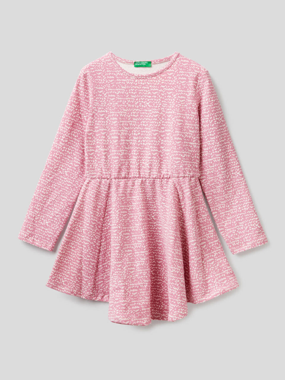 Stretch cotton patterned dress image number 1