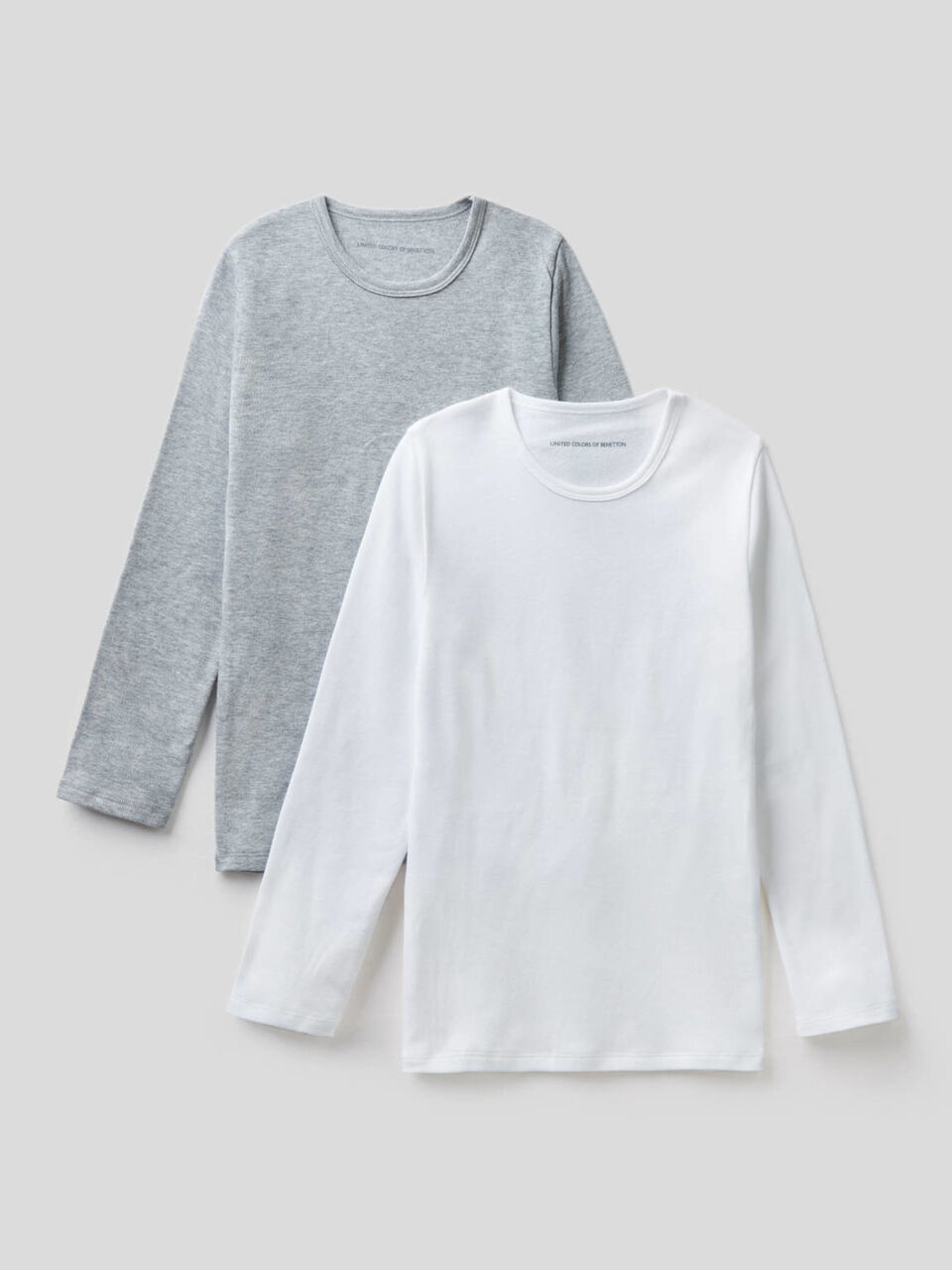 Two long sleeve t-shirts in warm cotton image number 1