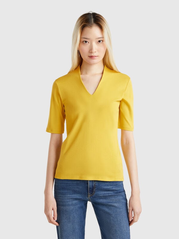 Slim fit t-shirt in long fiber cotton Women