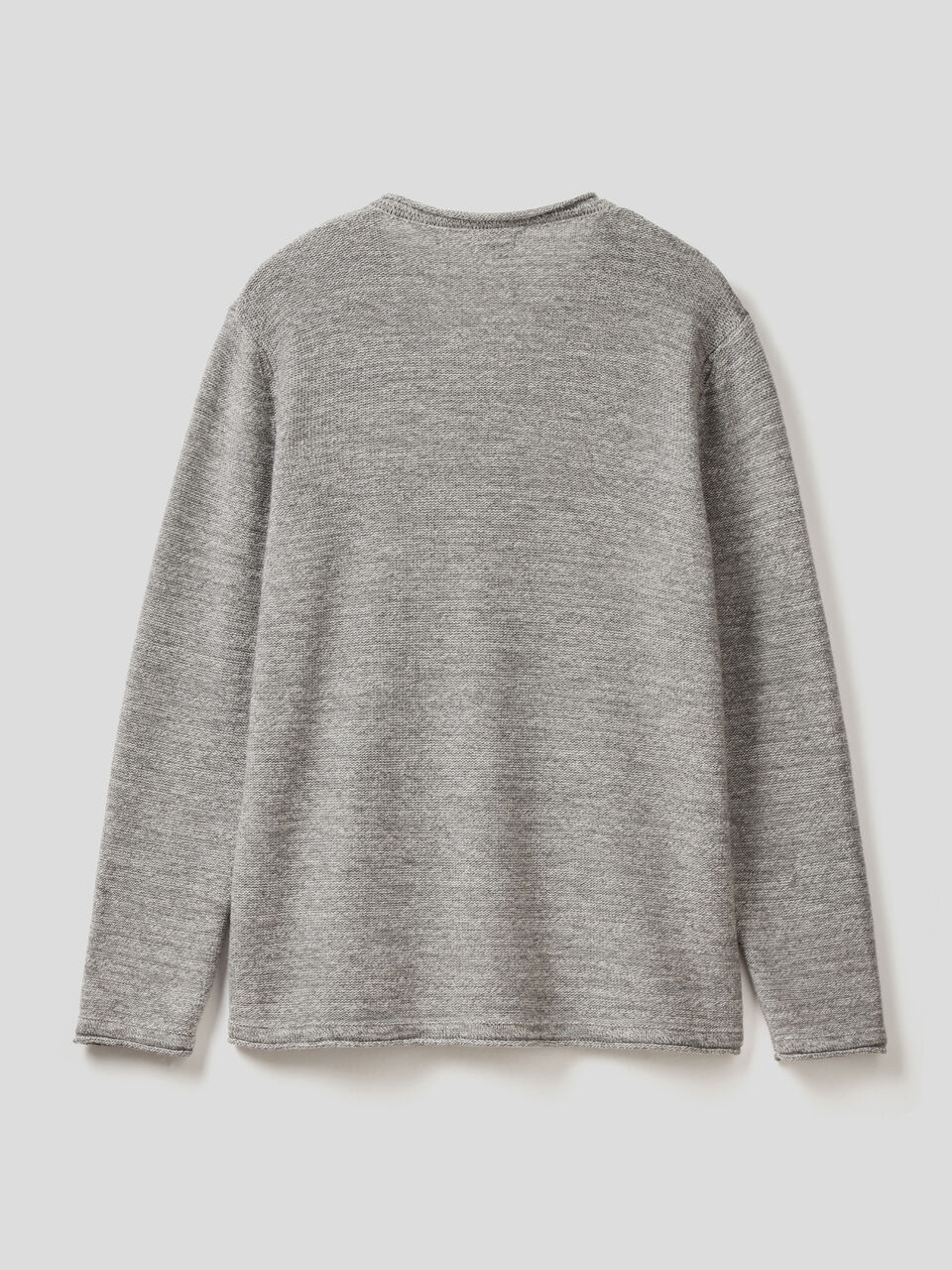 Mélange look sweater with V-neck image number 2