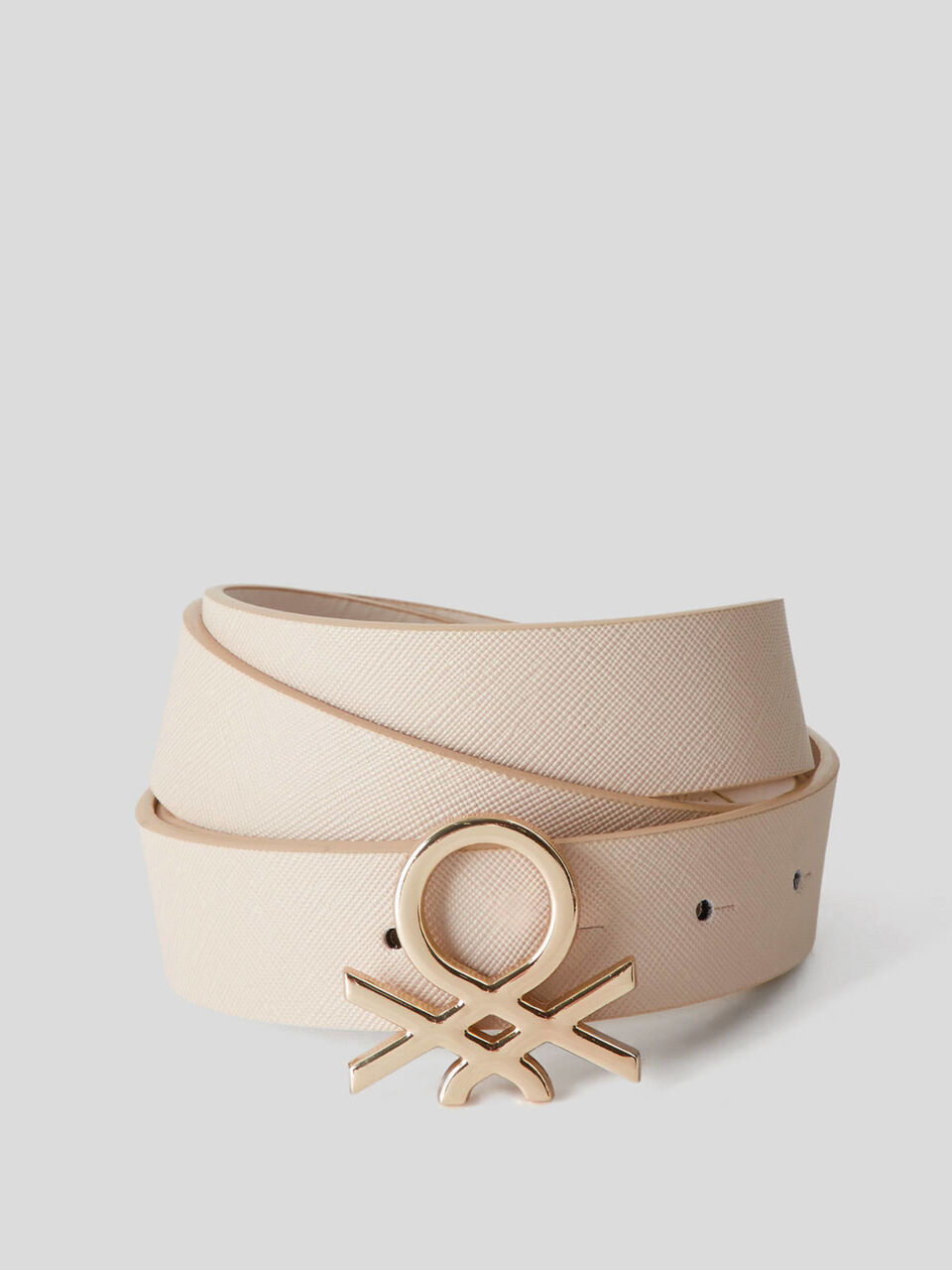 Belt with metal logo image number null