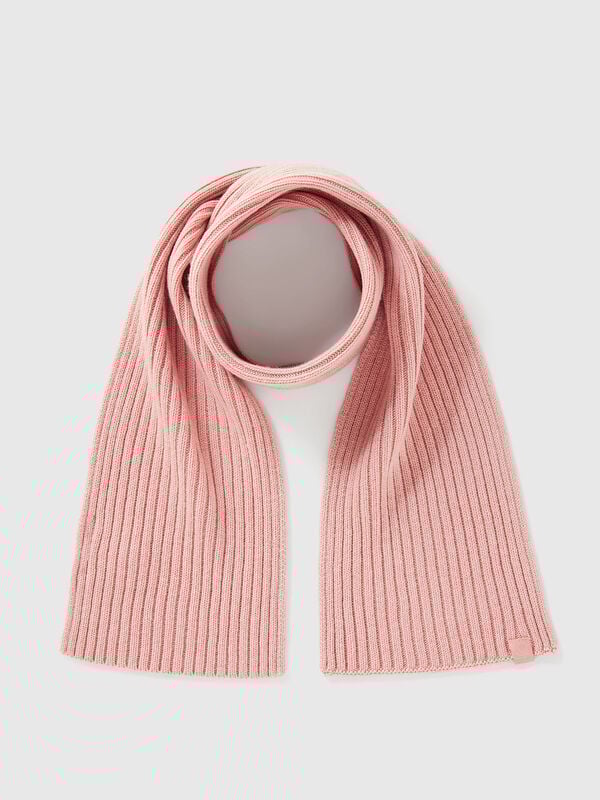 Wool blend knit scarf Junior Boy