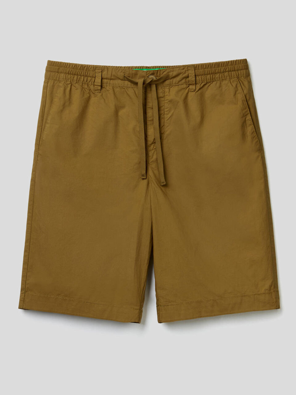 100% cotton shorts with drawstring image number 1
