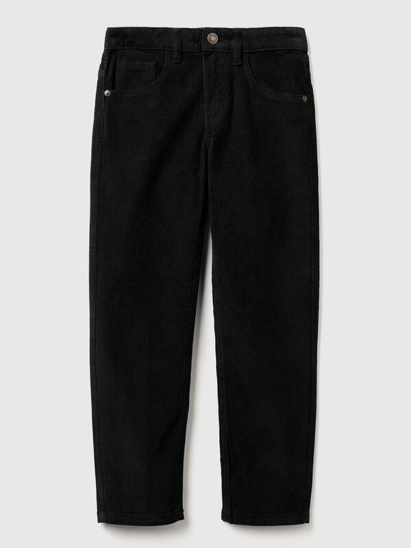 Slim fit stretch velvet trousers Junior Boy