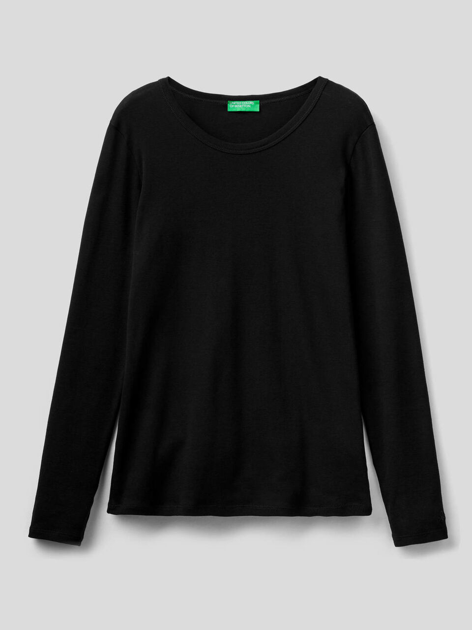 Long sleeve pure cotton t-shirt image number 1