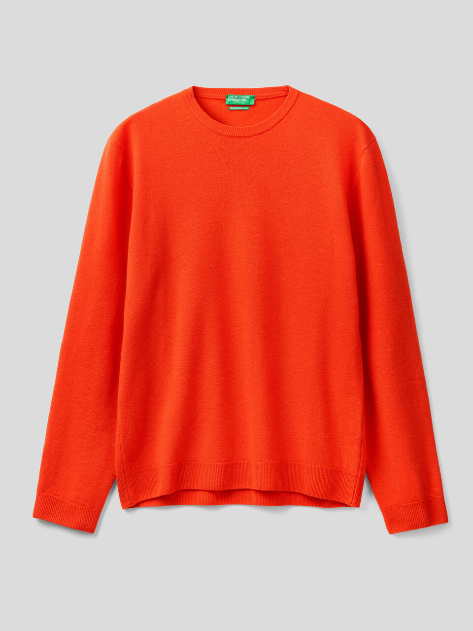 Crew neck sweater in pure virgin wool image number 1