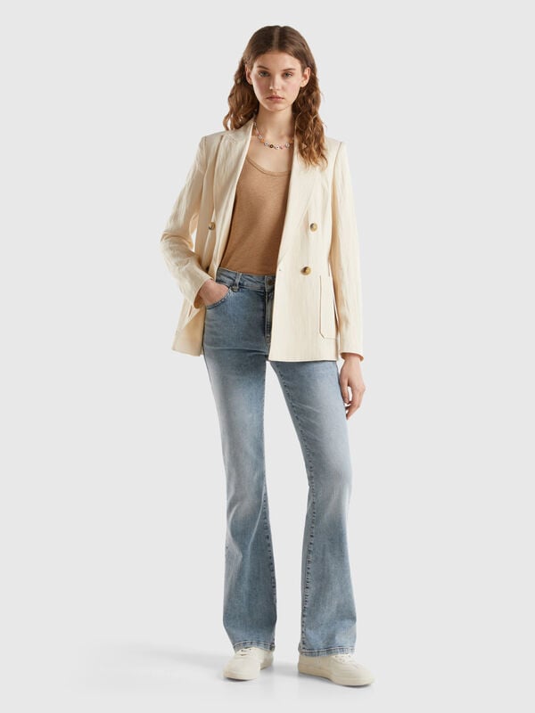 Double-breasted blazer in sustainable viscose blend Women