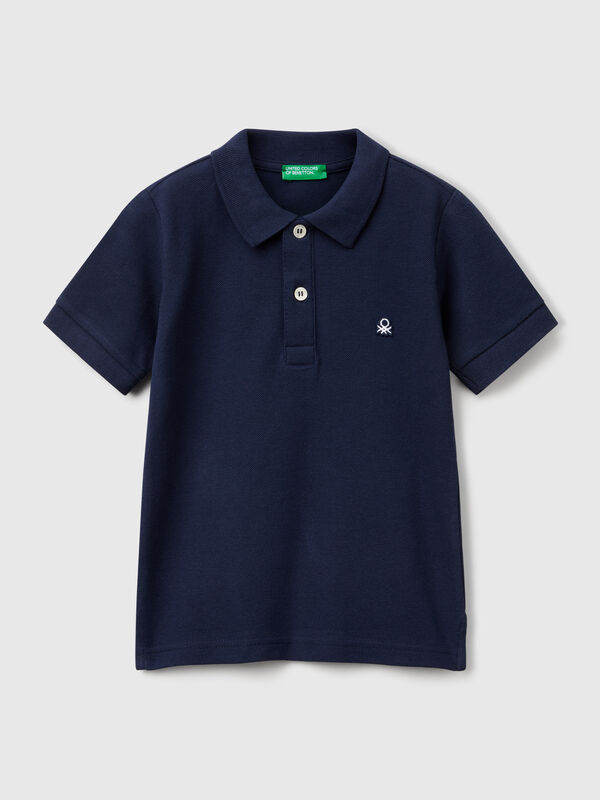 Short sleeve polo in pure cotton Junior Boy