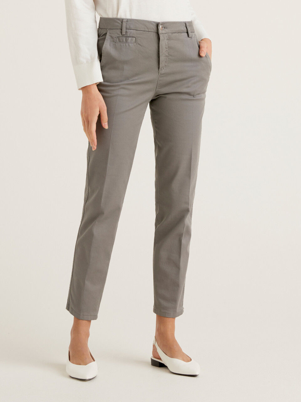 Womens Clothing Trousers Kirin Ribbed-knit Wool-blend Pants Slacks and Chinos Full-length trousers 