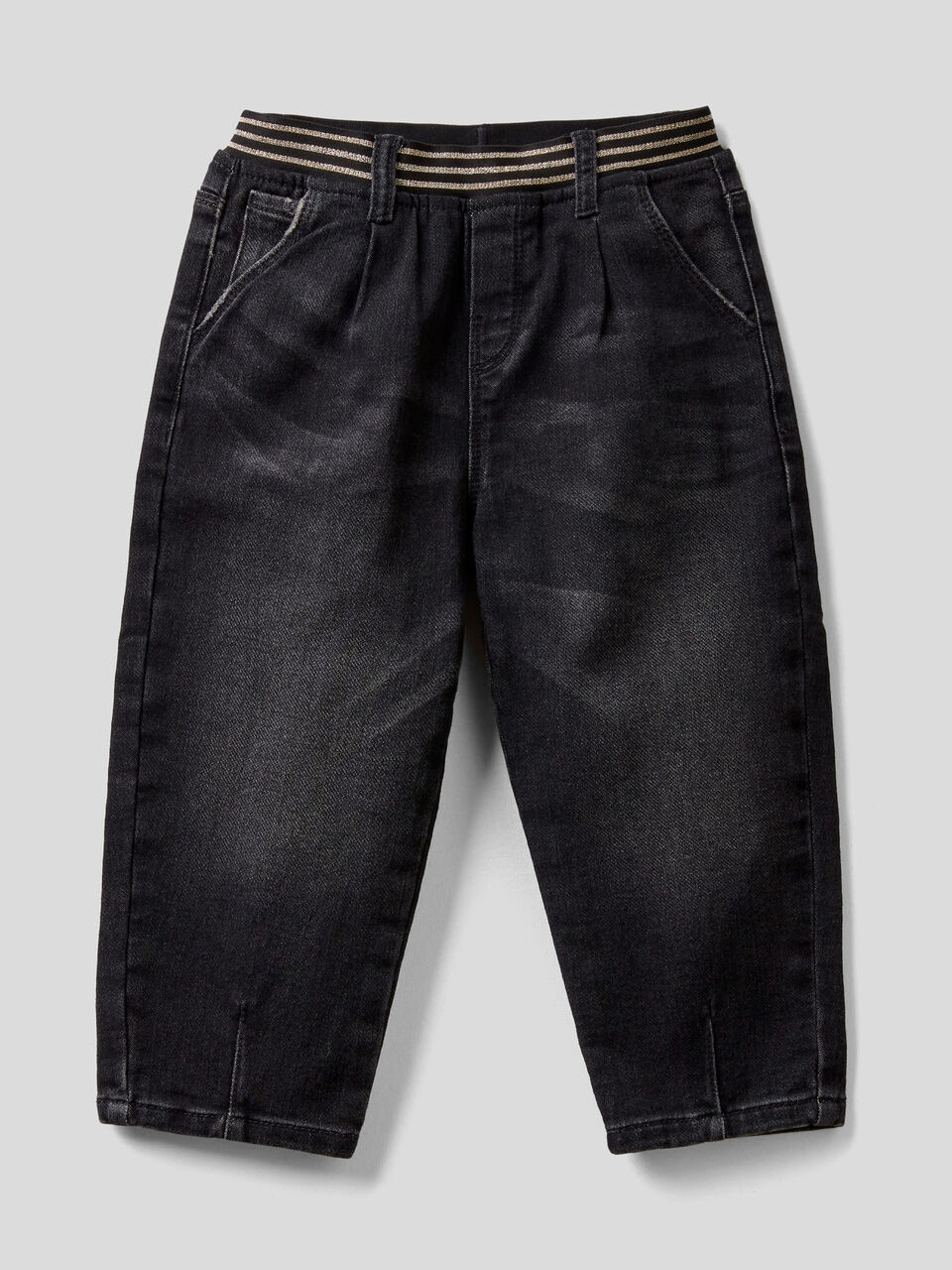 Baggy fit jeans with elastic image number 1