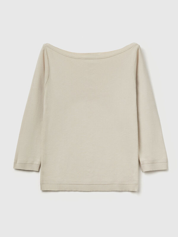Boat neck sweater Women
