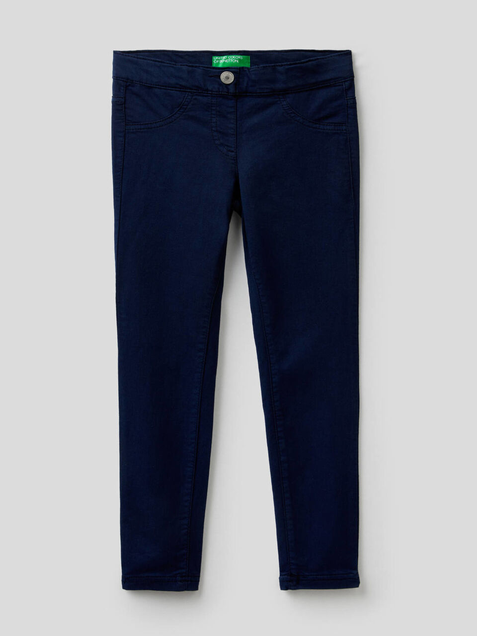 Twill trousers in stretch cotton blend. image number null