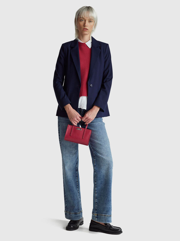 Blazer in stretch viscose blend Women