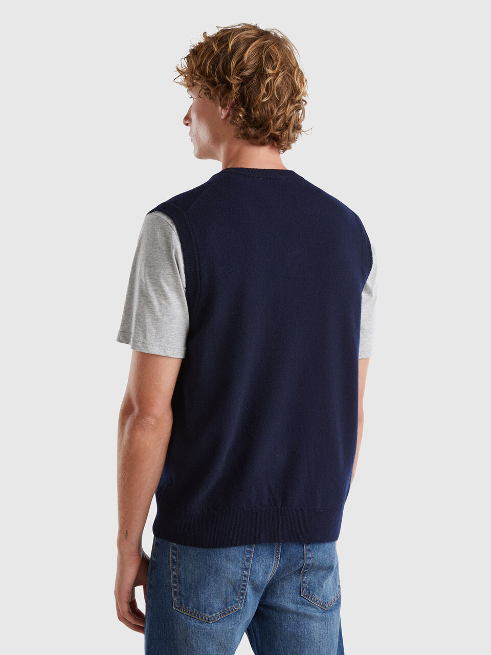 S/L V NECK SWEATER Men image number null