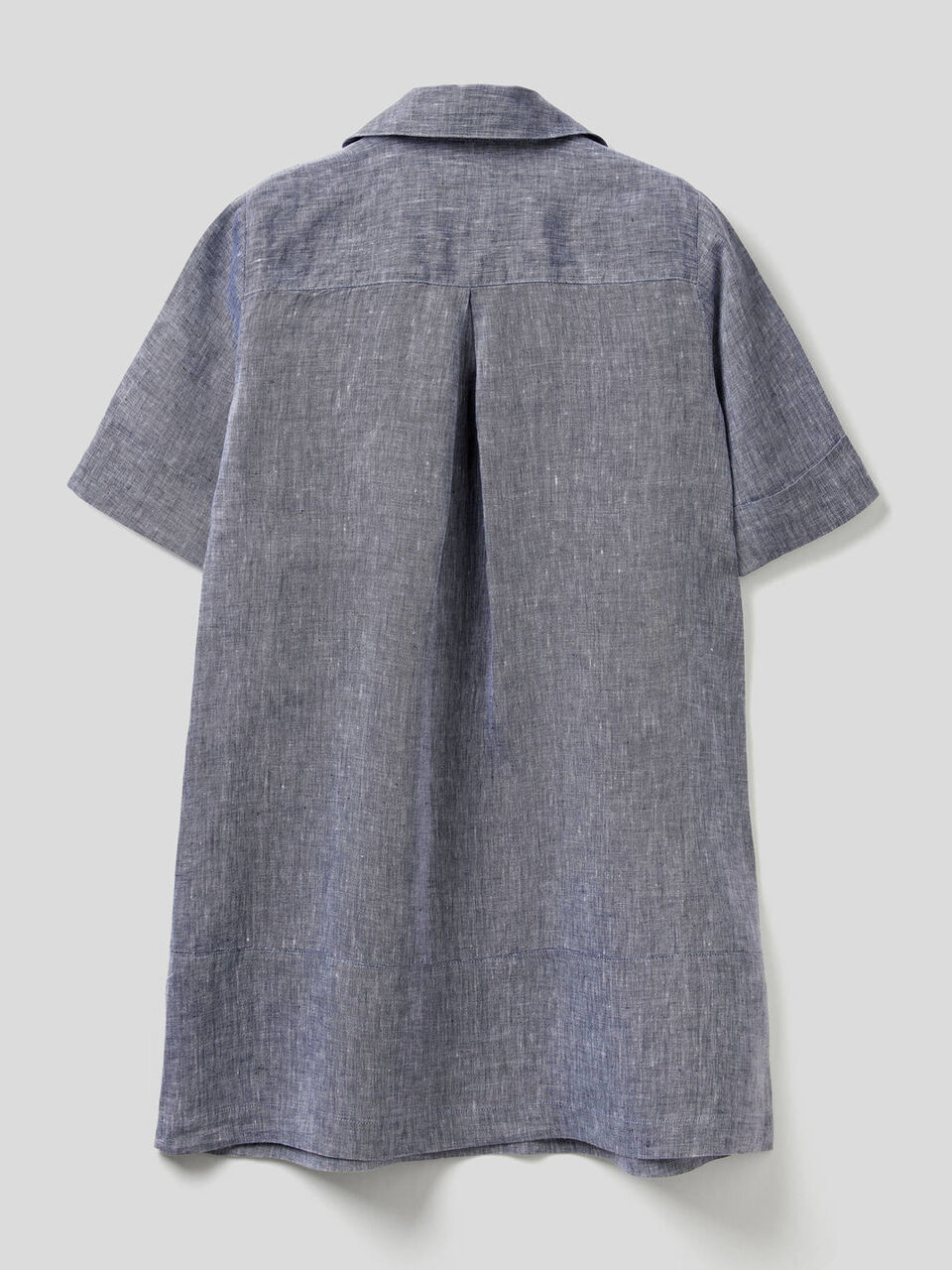 Short dress in 100% linen image number null