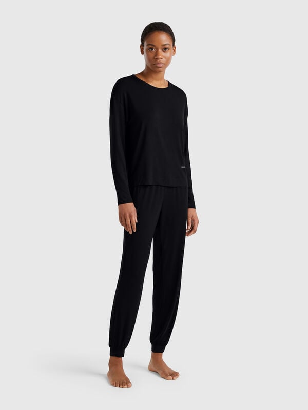 Trousers in stretch Modal Women