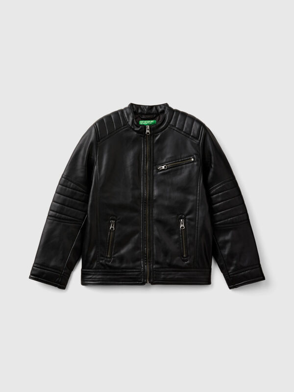 Jacket in imitation leather Junior Boy